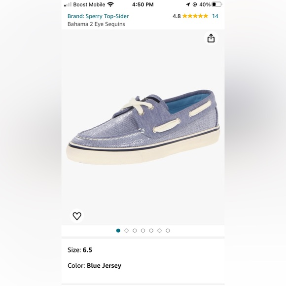 Sperry Bahama two eye lace up top sider a - Picture 1 of 11